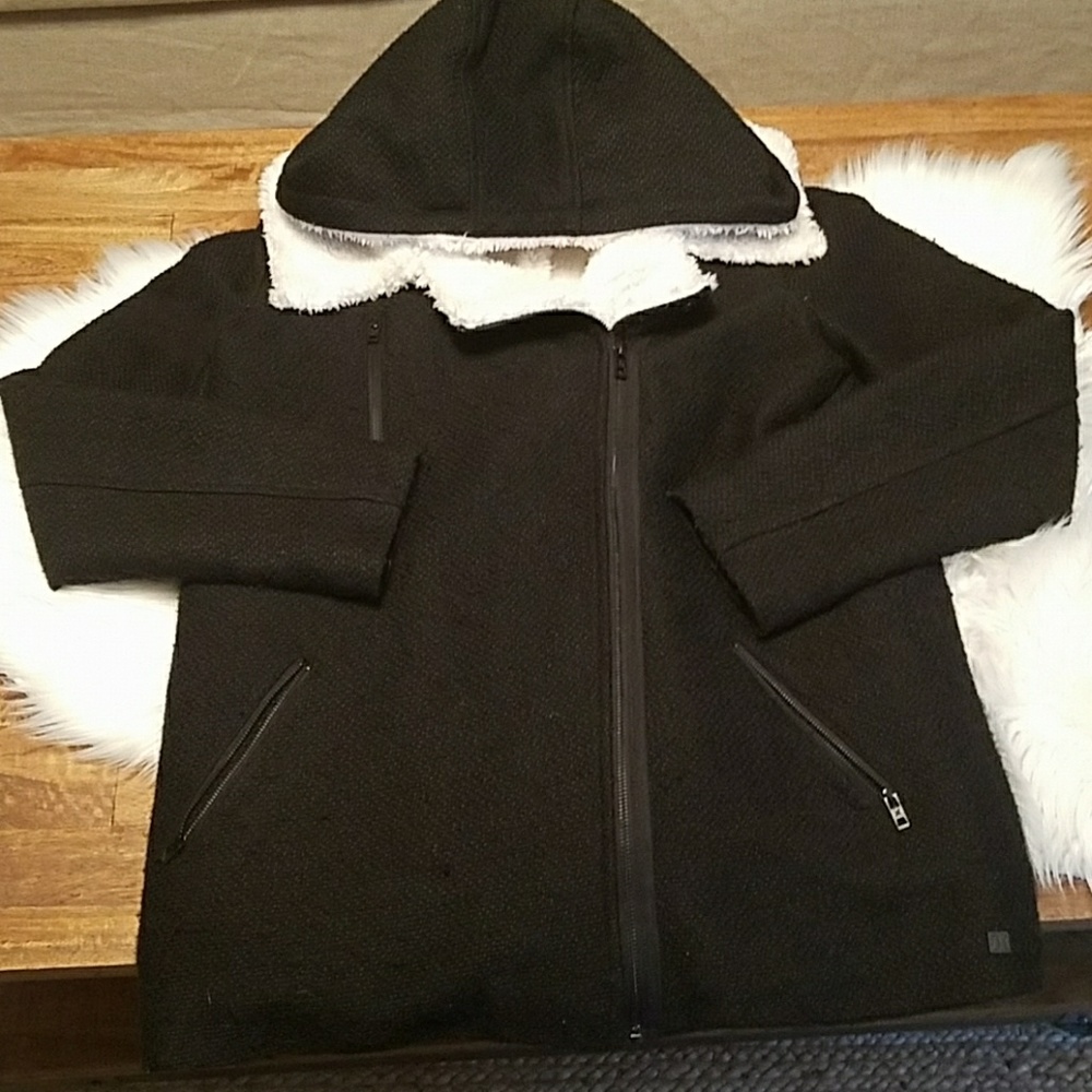 HURLEY Nordic Sherpa Jacket blk & White - Picture 6 of 8